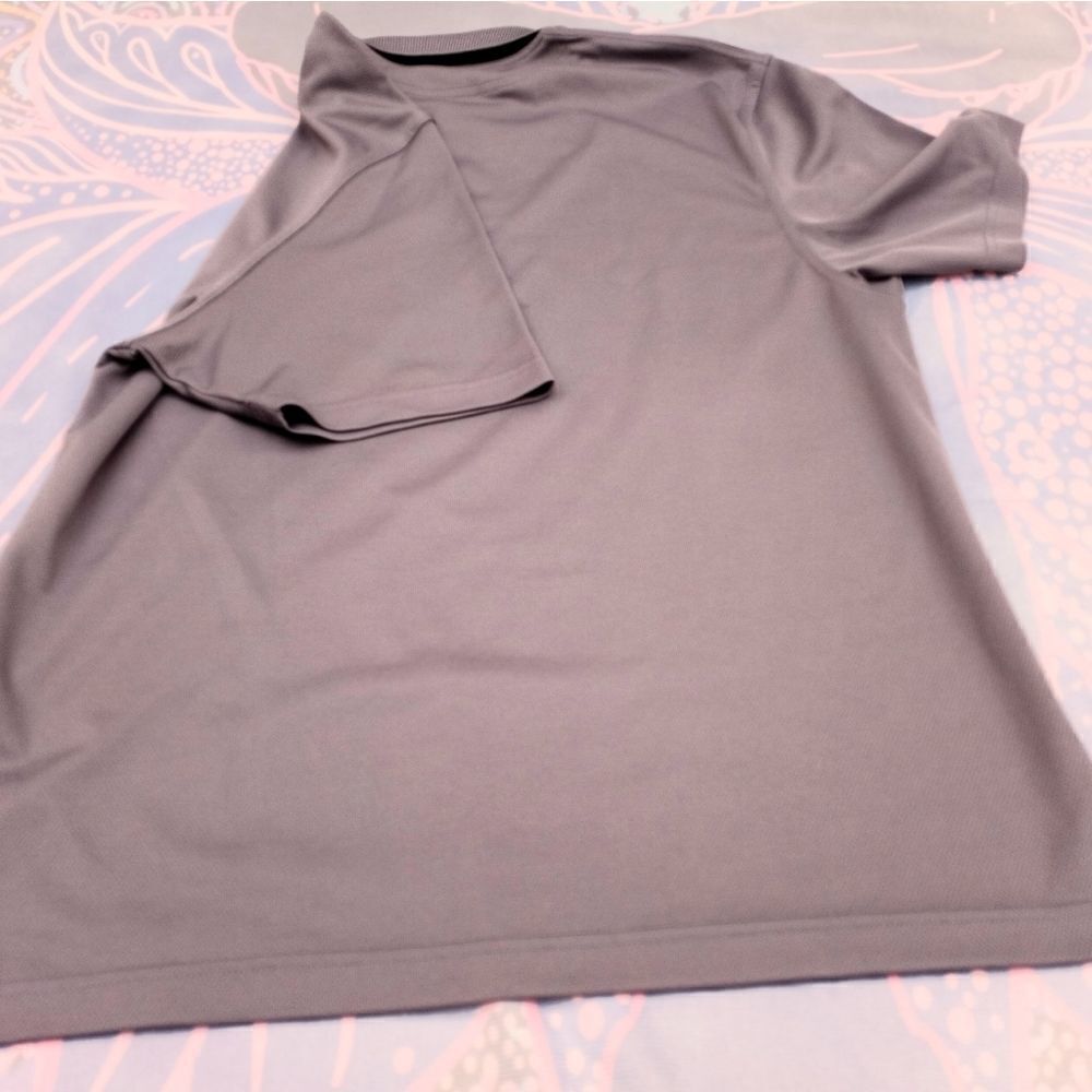 Sport Tek Short Slv 3 Button Embossed Gray Golf Po - Picture 6 of 6